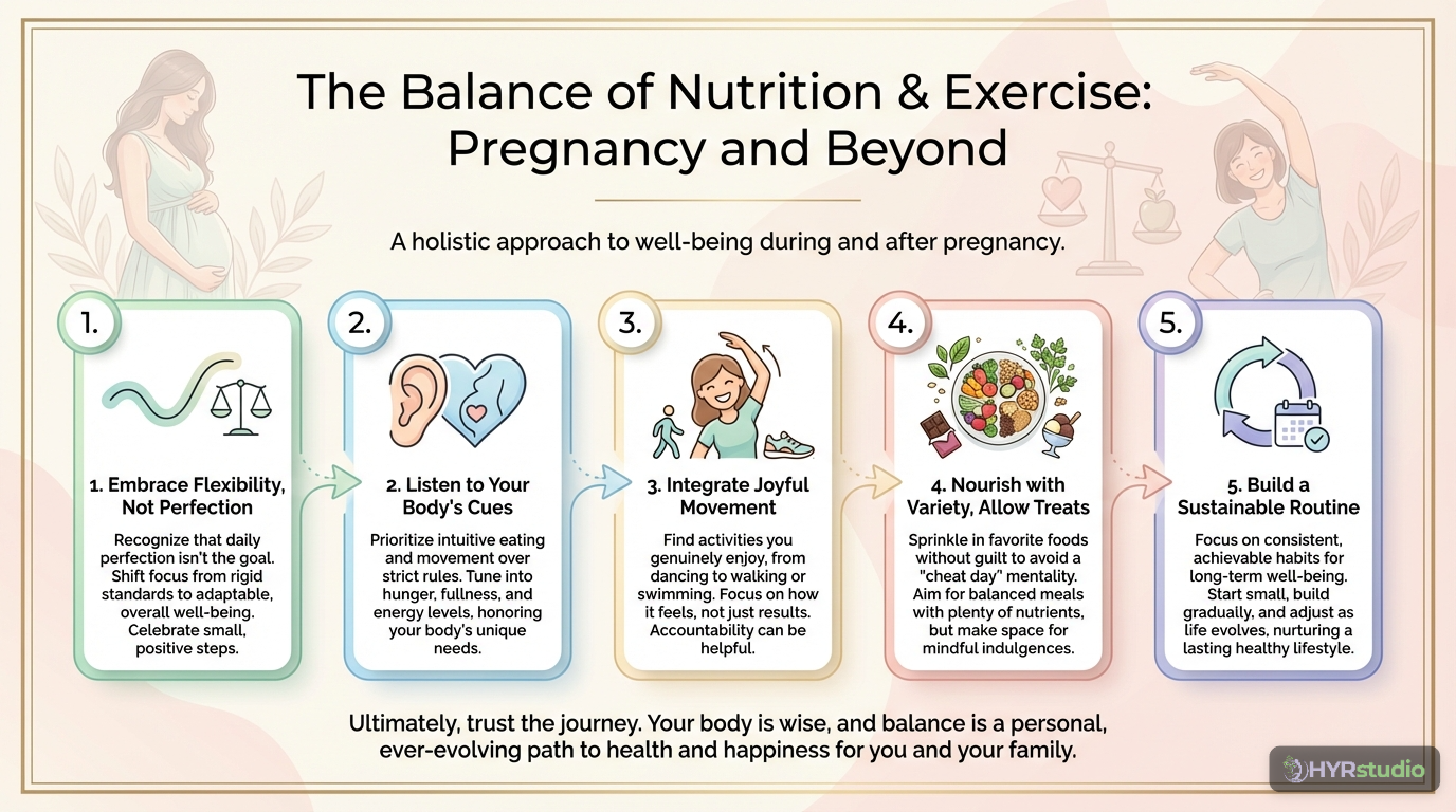 Safe Exercise During Pregnancy: Myths and Facts infographic