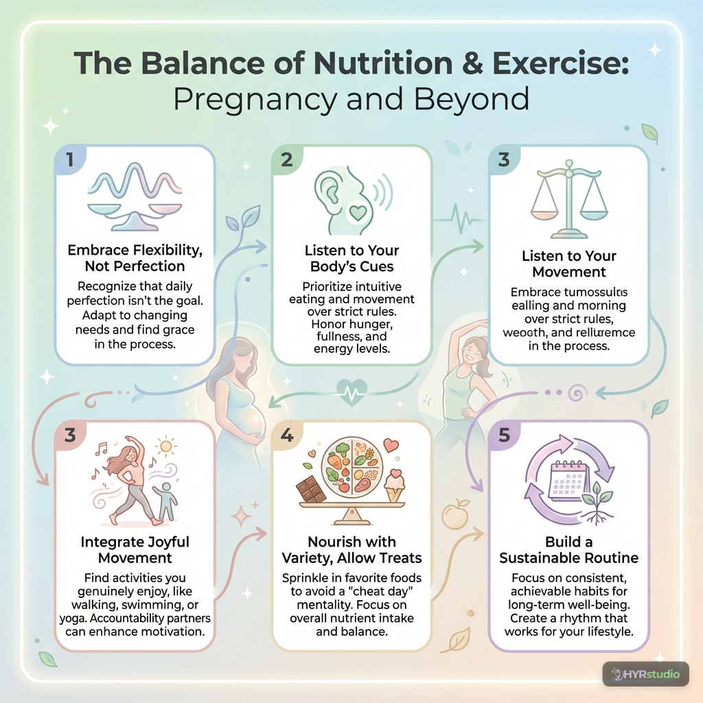Safe Exercise During Pregnancy: Myths and Facts infographic