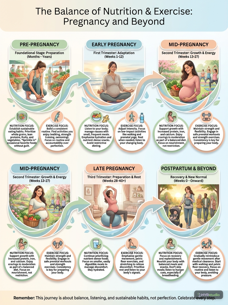 Safe Exercise During Pregnancy: Myths and Facts infographic